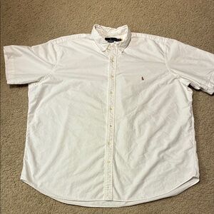 Ralph Lauren Men's 3XLT White Button-Down Shirt